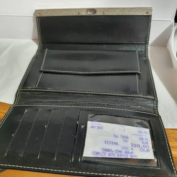 Vintage Gucci Trifold Leather Wallet - Black - Picture 7 of 9